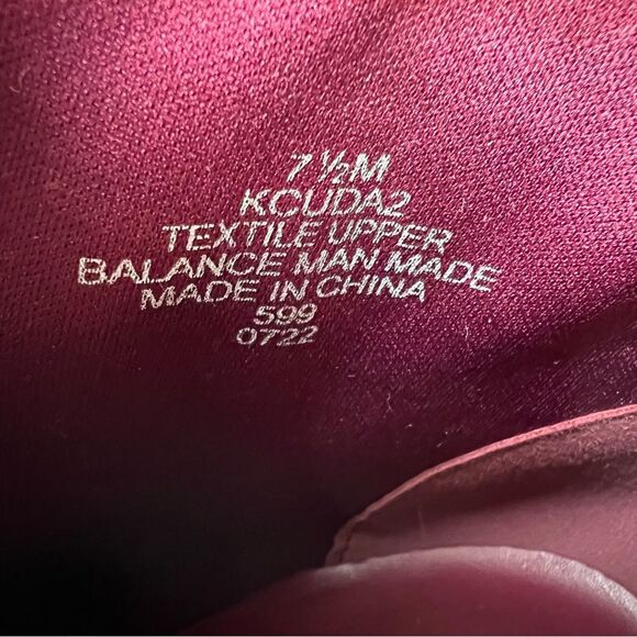 Calvin Klein Suede Ankle Dress Boot Burgundy Size 7.5” - Picture 9 of 10